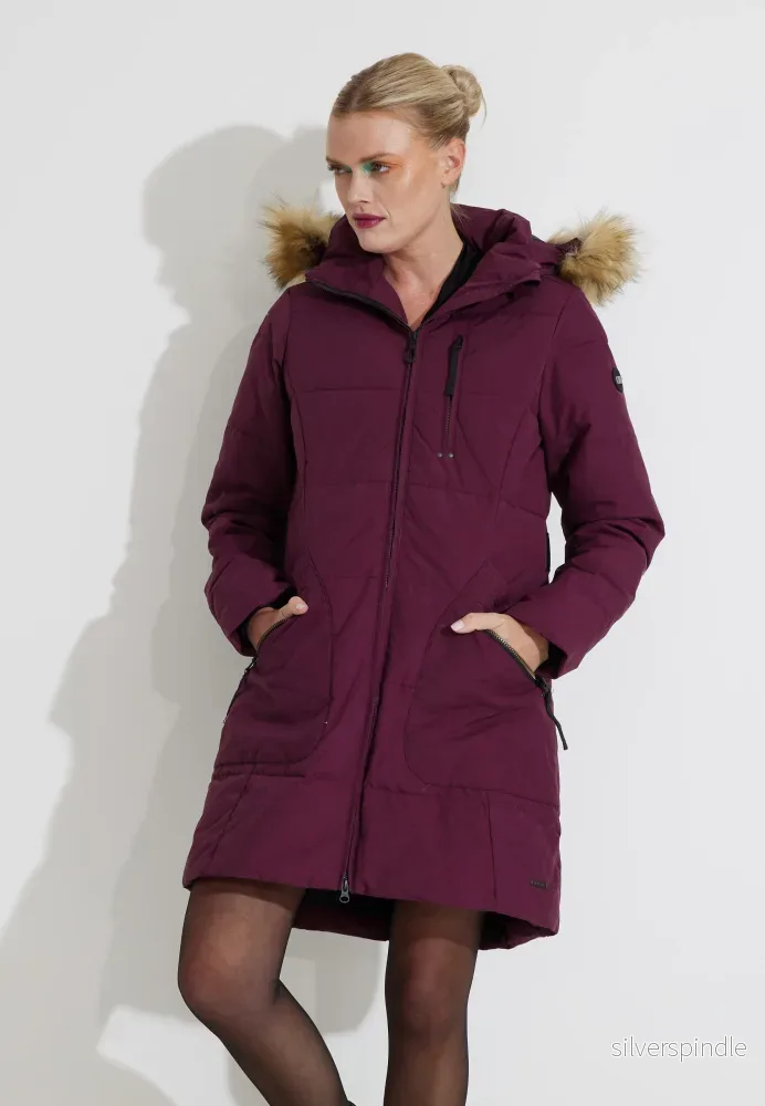CHLOE DOWN COAT JACKA – Wine CHLOE DOWN COAT JACKA – Wine