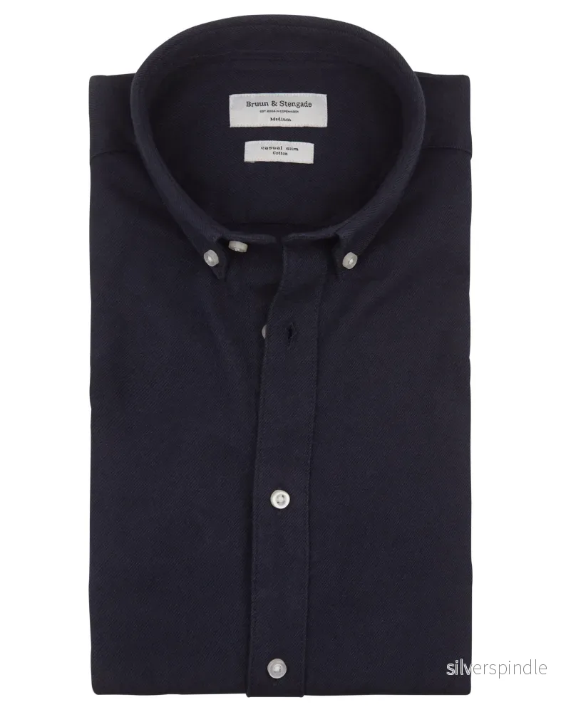 BS Osaka Slim Fit Skjorta – Navy BS Osaka Slim Fit Skjorta – Navy