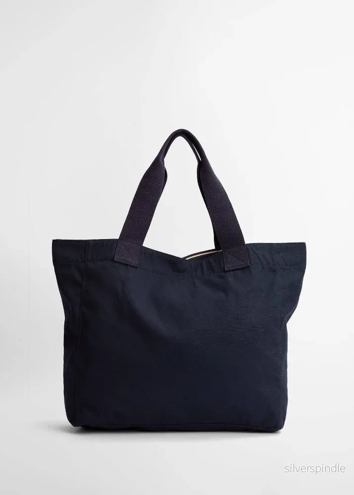 Barbour Logo Holiday Tote Bag Navy - Bild 3