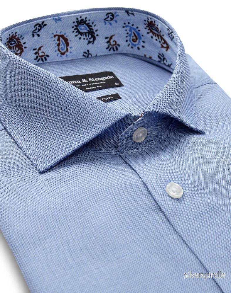 BS Gilberto Modern Fit Skjorta - Blue - Bild 2