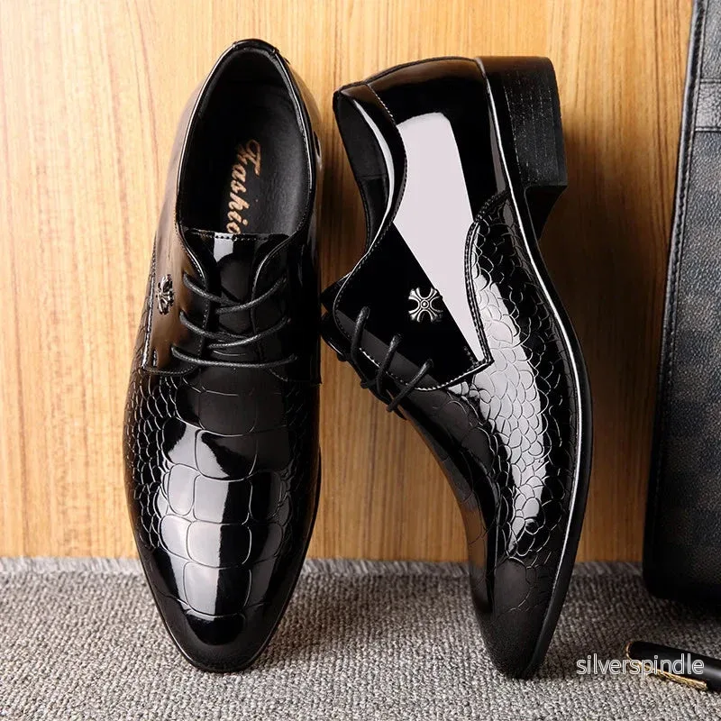 Klassiska Oxford Skor för Män med Texturerad Läderfinish | Eleganta Klänningskor för Formella Tillfällen Klassiska Oxford Skor för Män med Texturerad Läderfinish | Eleganta Klänningskor för Formella Tillfällen