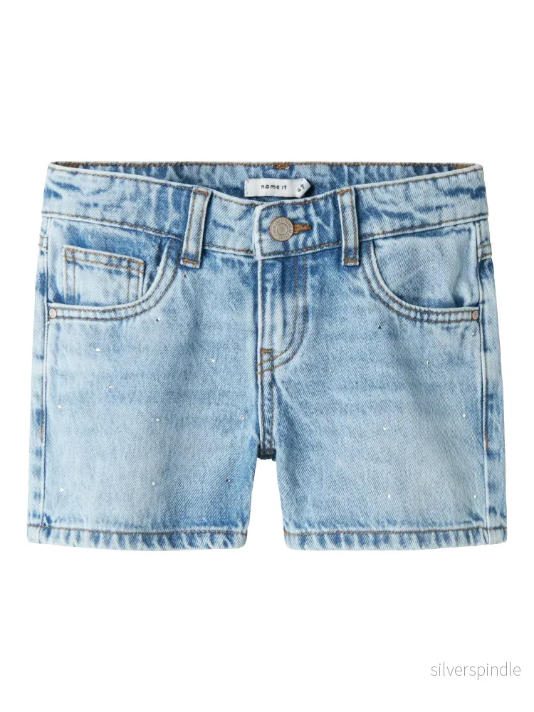 Jeans Shorts med strass stenar Jeans Shorts med strass stenar