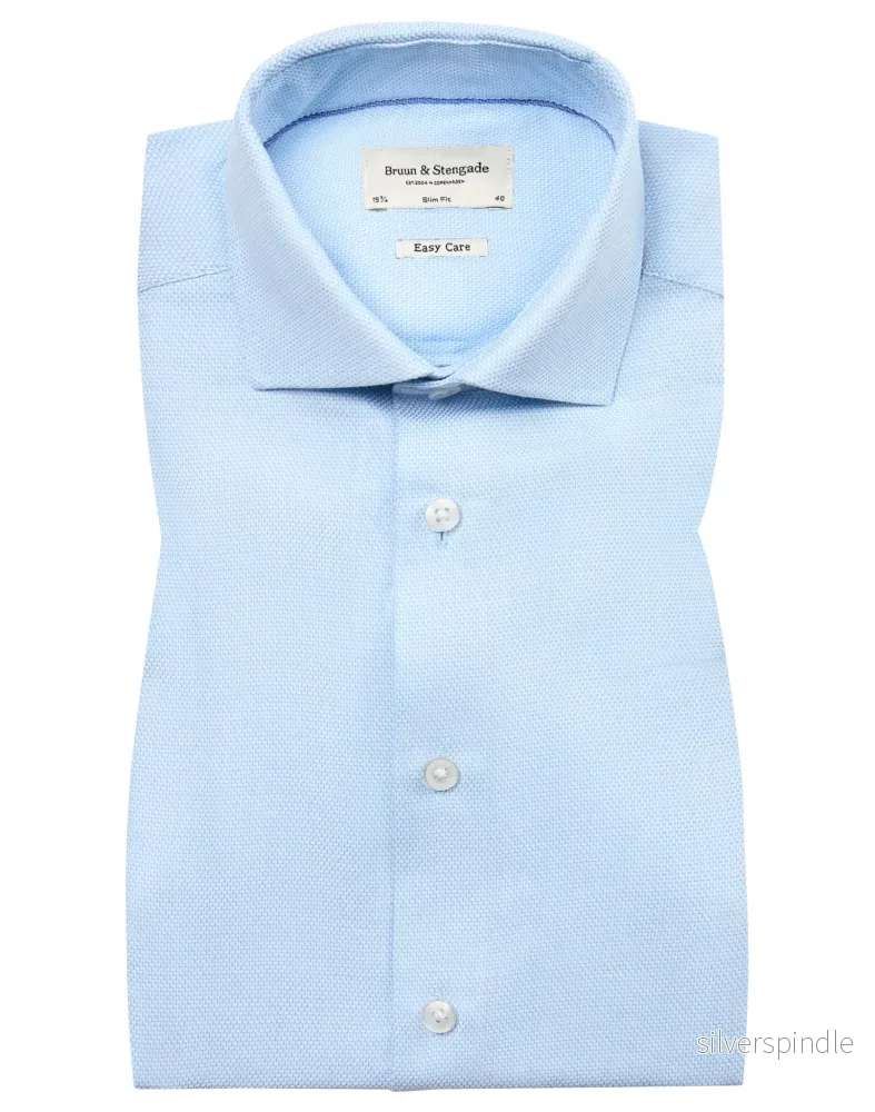 BS Sweeney Slim Fit Skjorta - Light Blue