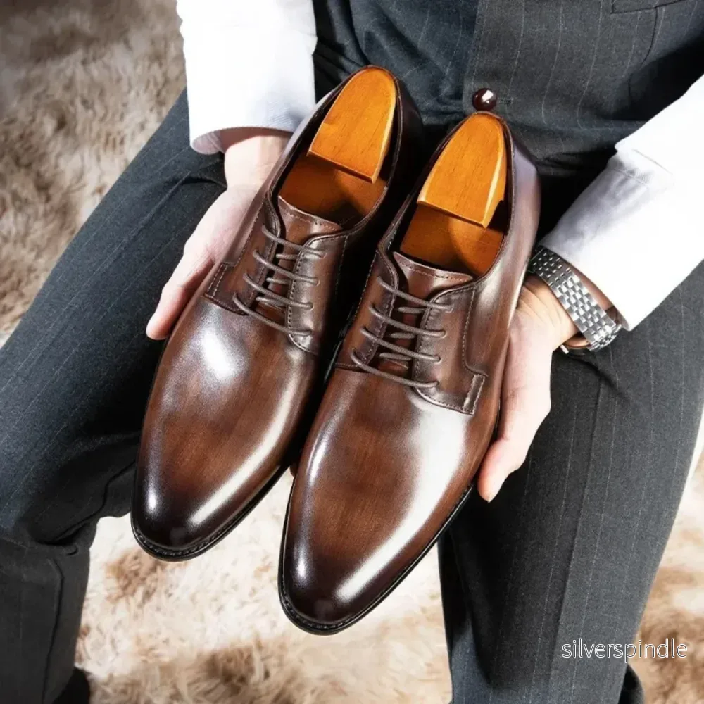 Elegant Oxford Skor för Män med Snörning | Tidlös Design för Formella Tillfällen - Bild 2