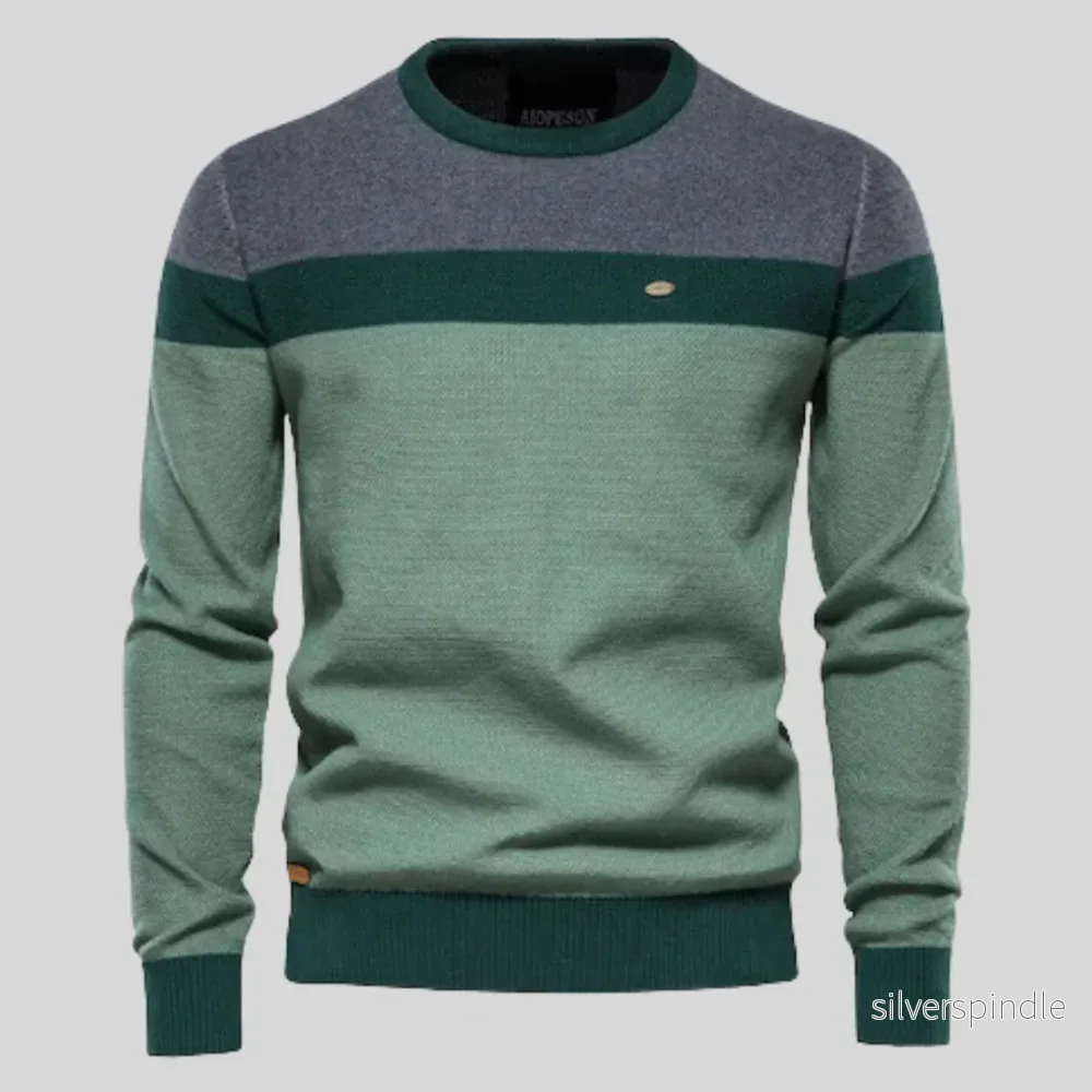 Noah | Klassisk Långärmad Pullover för Män Med Balanserad Passform Noah | Klassisk Långärmad Pullover för Män Med Balanserad Passform