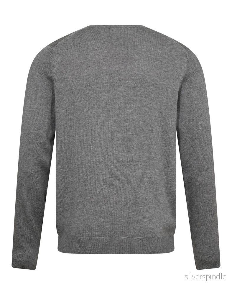 BS Tefta Regular Fit Stickat - Light Grey - Bild 2