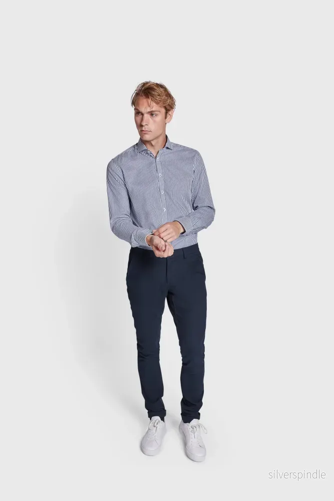 BS Ratboy Slim Fit Skjorta - Blå - Bild 3