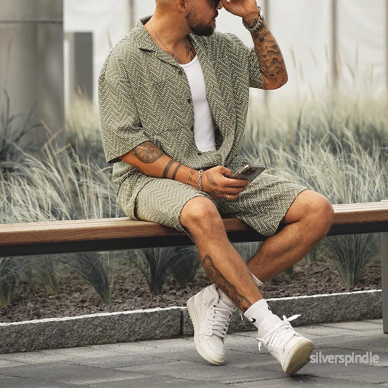 Ethan | Lättvikts Kortärmad Skjorta och Shorts Set - Bild 3