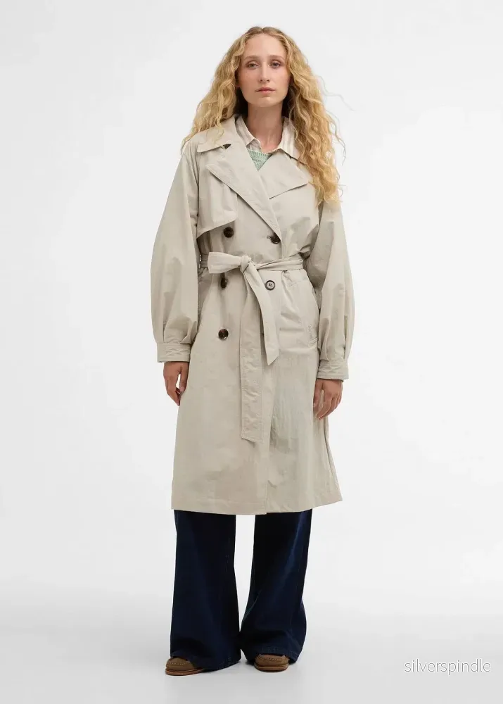 Barbour Layla Trenchcoat Showerproof Jacket Stone Barbour Layla Trenchcoat Showerproof Jacket Stone