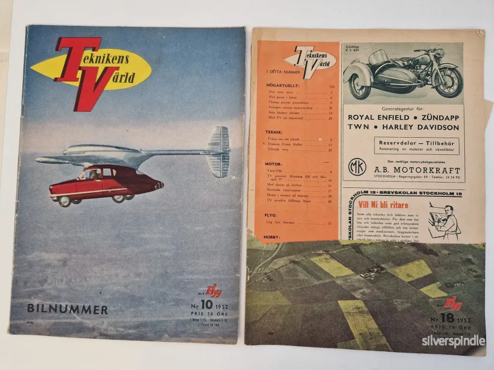 Teknikens Värld 1952 - 1957 samt Teknik För Alla 1954 & 1956 - Bild 2