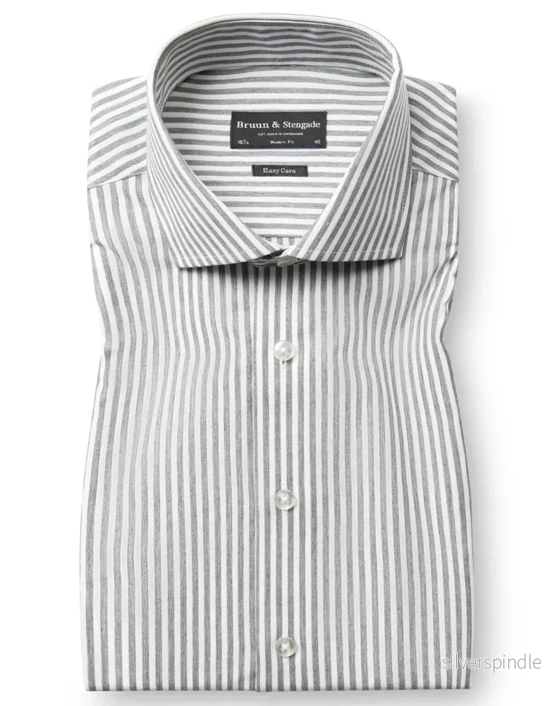 BS Gerrit Modern Fit Skjorta - Green/White
