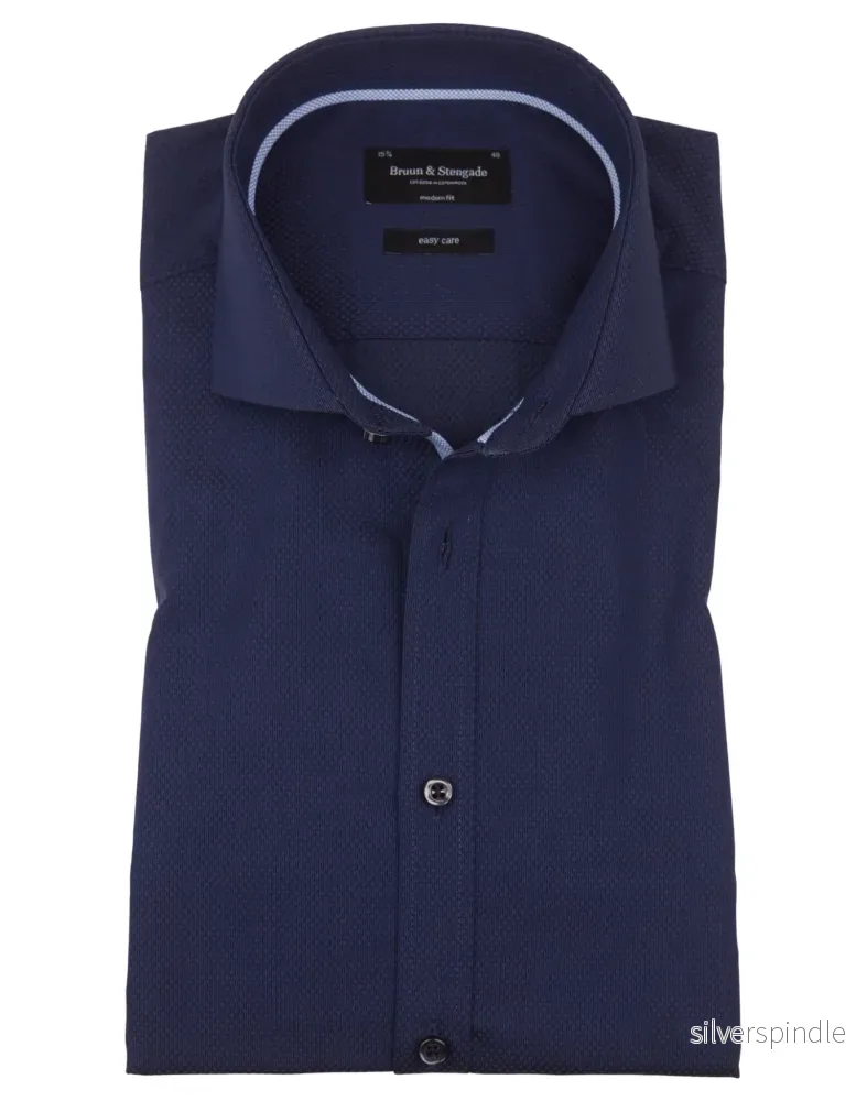 BS Zinchenko Modern Fit Skjorta - Dark Blue