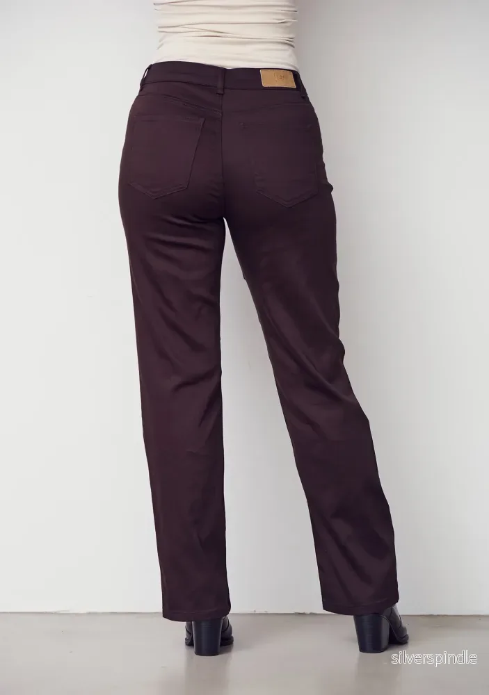 Isay Long Straight Pant - Dark brown - Bild 3