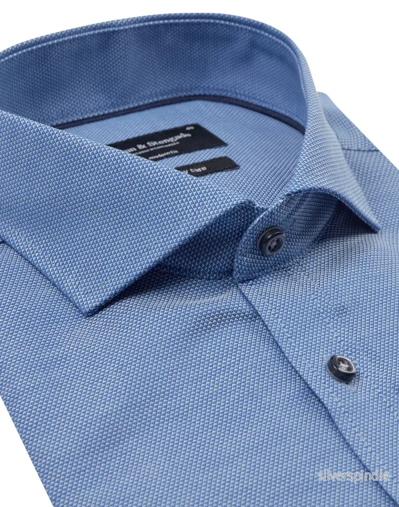 BS Dzeko Modern Fit Skjorta - Blå - Bild 2