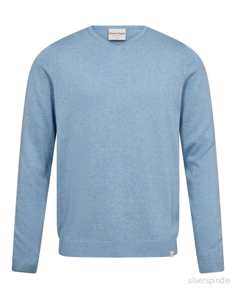 BS Tefta Regular Fit Stickat – Light Blue BS Tefta Regular Fit Stickat – Light Blue