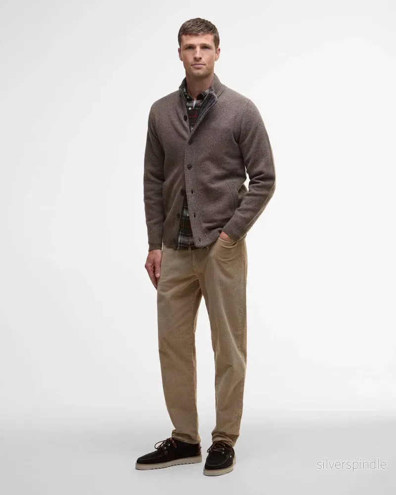 Barbour Ess Patch Zip Thru Dark Stone - Bild 3