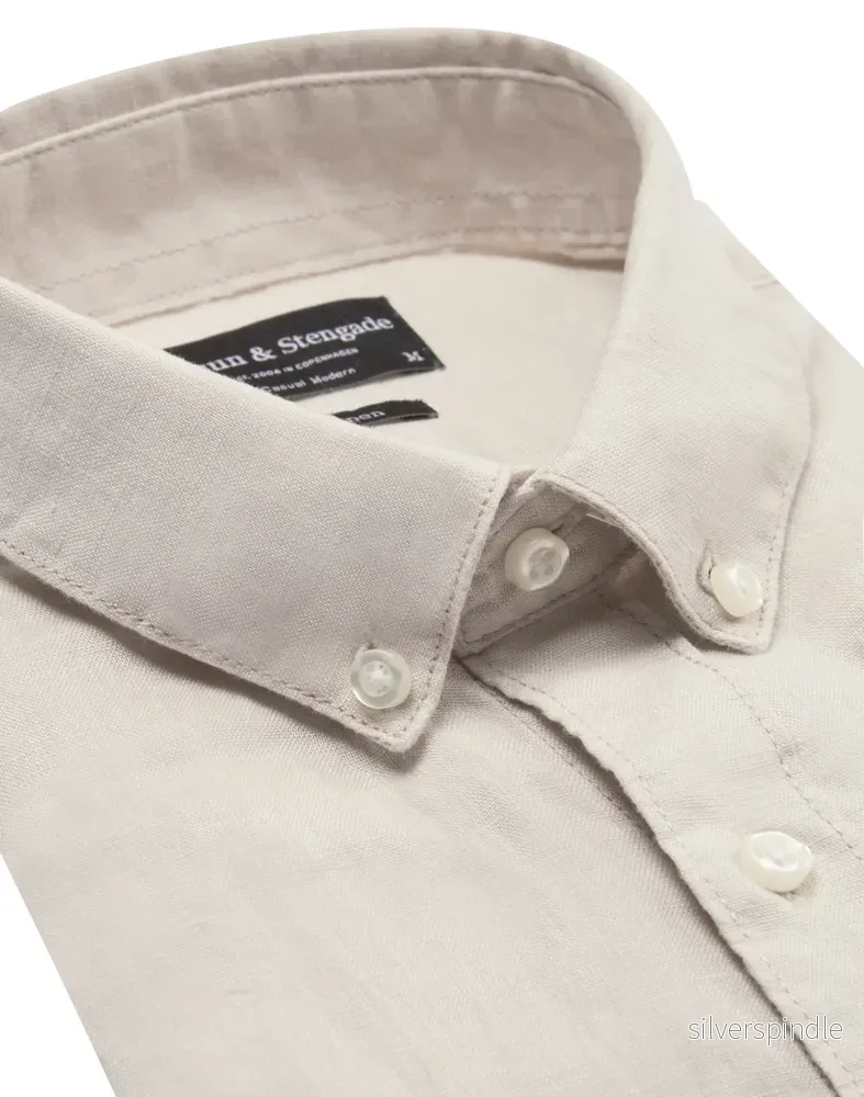 BS Carlos Casual Modern Fit Skjorta - Sand - Bild 2
