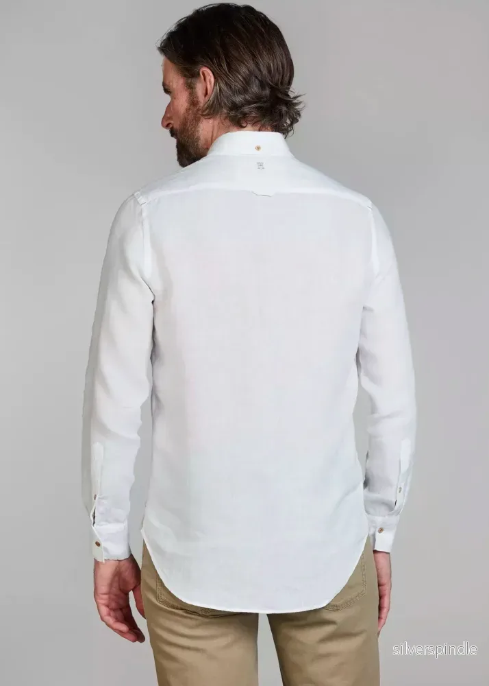 Hansen & Jacob Classic Linen Shirt White - Bild 2