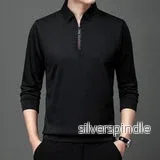 Ethan | Modern Asymmetrical Long Sleeve Polo