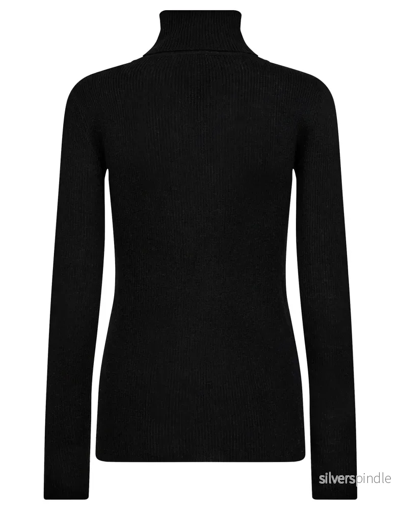 BS Hege Regular Fit Stickat - Black - Bild 2
