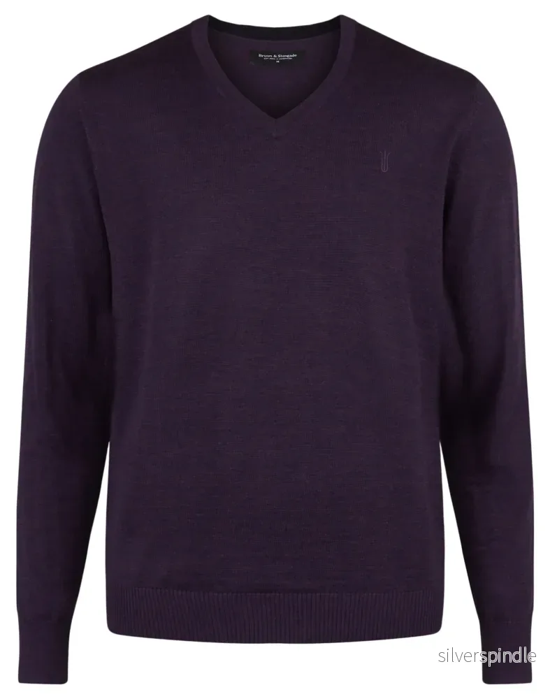 BS Neptune Regular Fit Stickad tröja - Blackberry