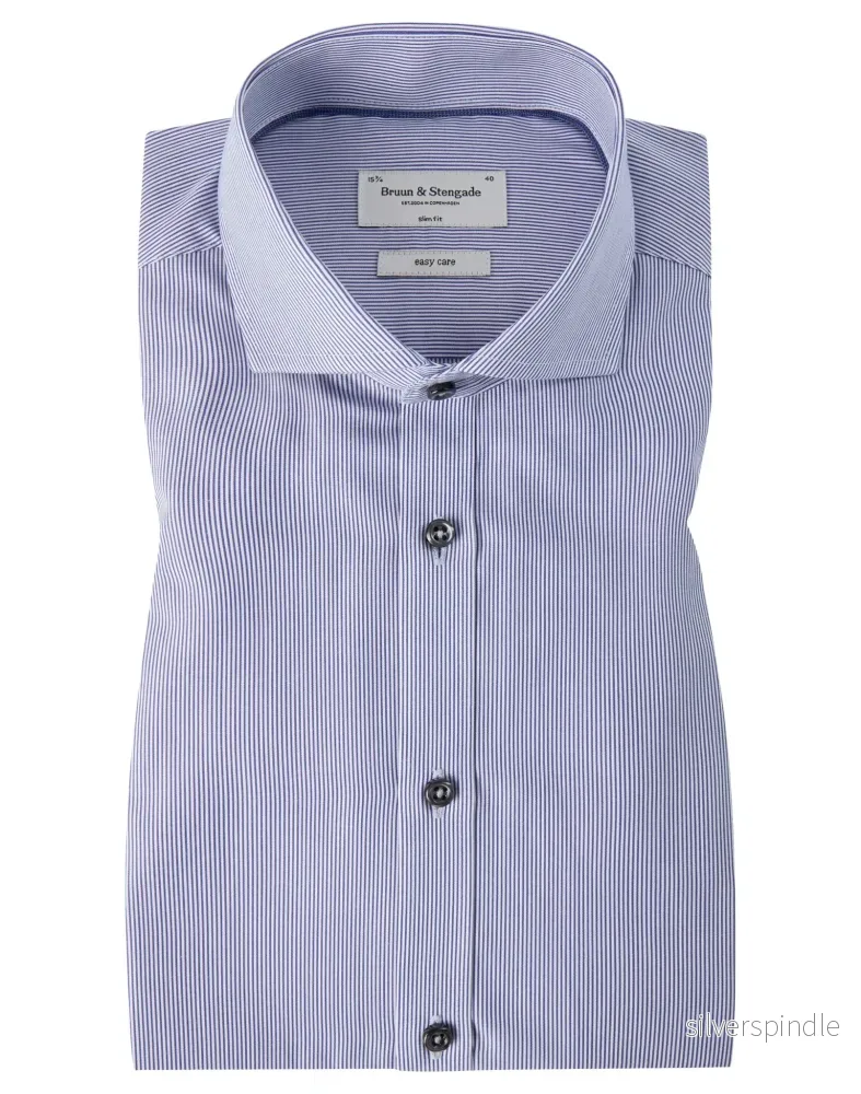 BS Ridley Slim Fit Skjorta Blue – Blue BS Ridley Slim Fit Skjorta Blue – Blue