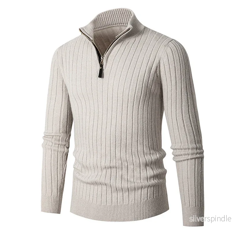 Ethan | Elegant Zip-Up Tröja med Skräddarsydd Passform Ethan | Elegant Zip-Up Tröja med Skräddarsydd Passform