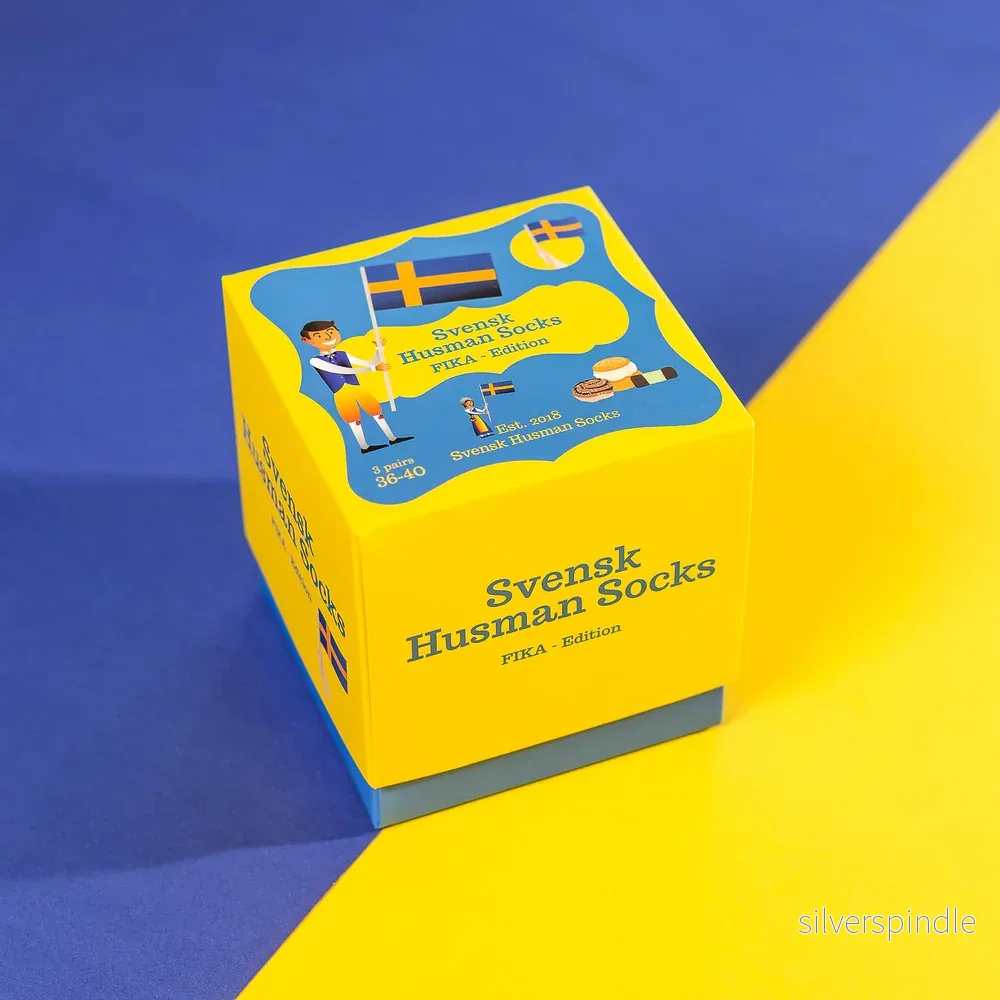 3-pack Strumpor Svensk Fika - Bild 3