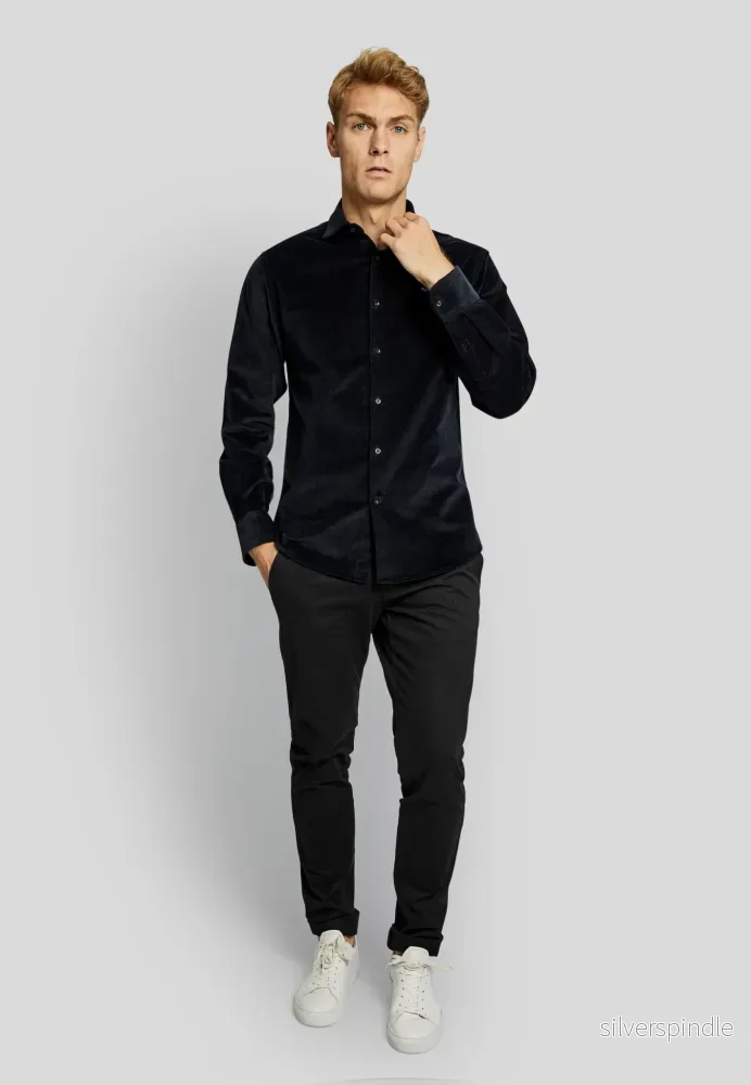 BS Horten casual modern fit Skjorta - Marinblå - Bild 3