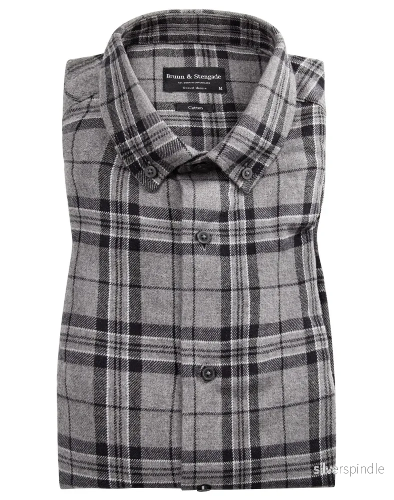 BS Bergen casual modern fit Skjorta – Grey
