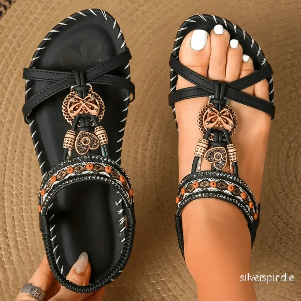 Sophie | Justerbara Halkfria Sommar Sandaler - Bild 2