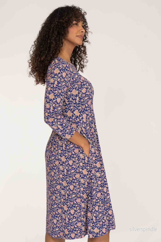 Ideal short jersey dress - Blue - Bild 3