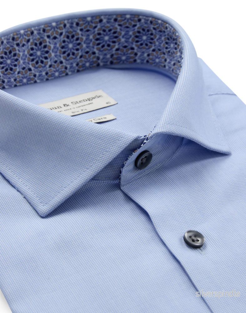 BS Sliskovic Slim Fit Skjorta - Light Blue - Bild 2