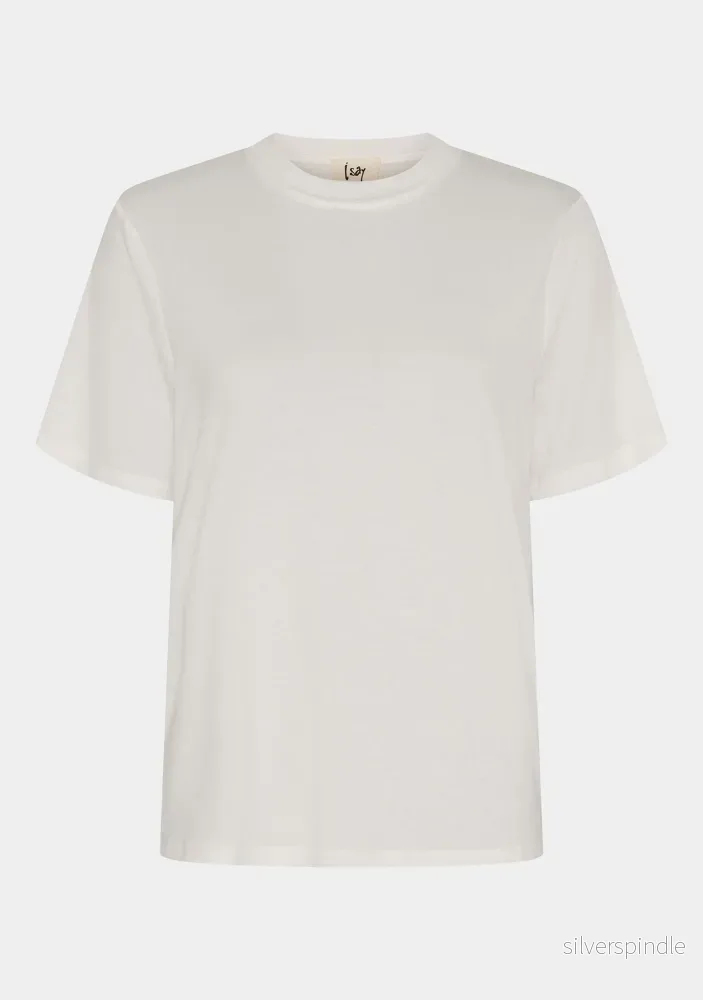 Gritt O-Neck T-Shirt - Broken White