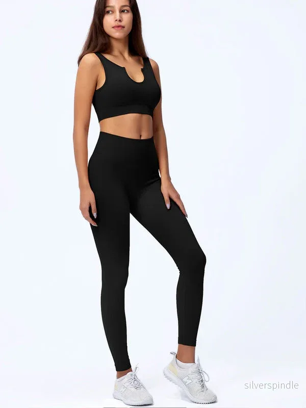 Mason | Sömlöst Högmidjat Sportset med Crop Top Mason | Sömlöst Högmidjat Sportset med Crop Top