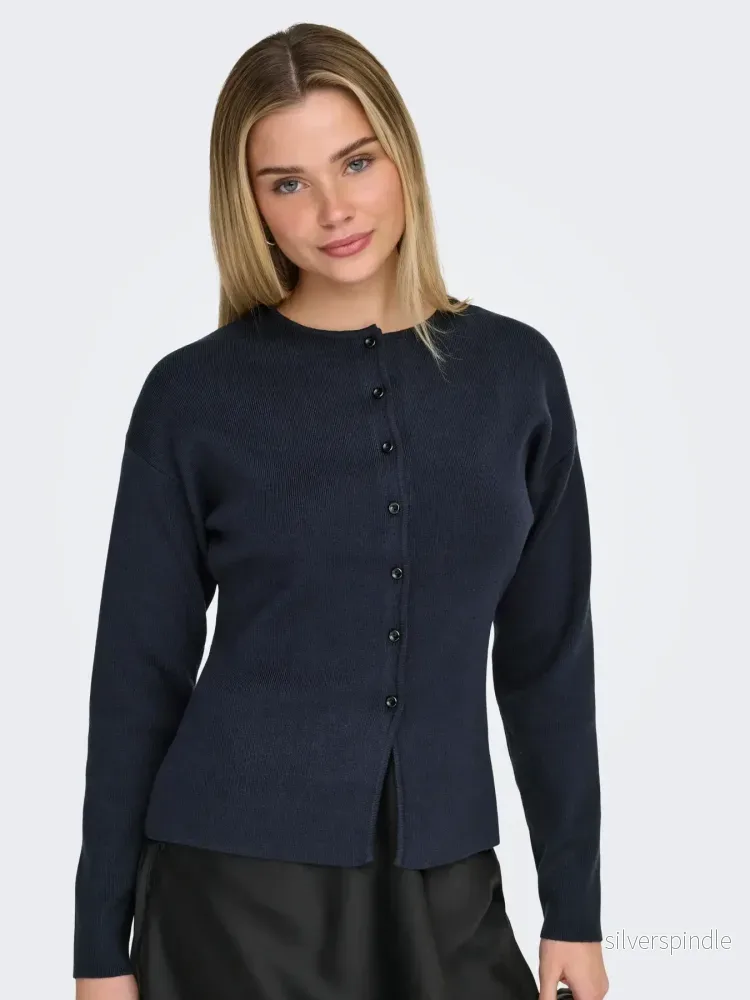 LUCY LS O-NECK CARDIGAN NIGHT SKY - Bild 2