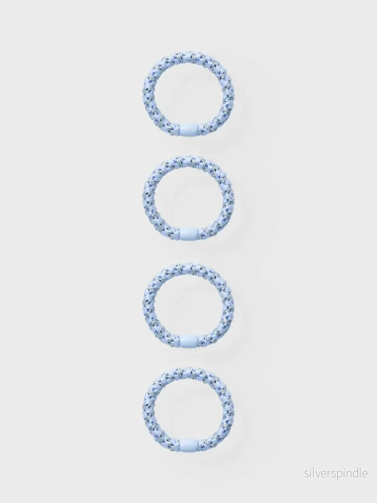 4-Pack Hårsnoddar Blå - Bild 3