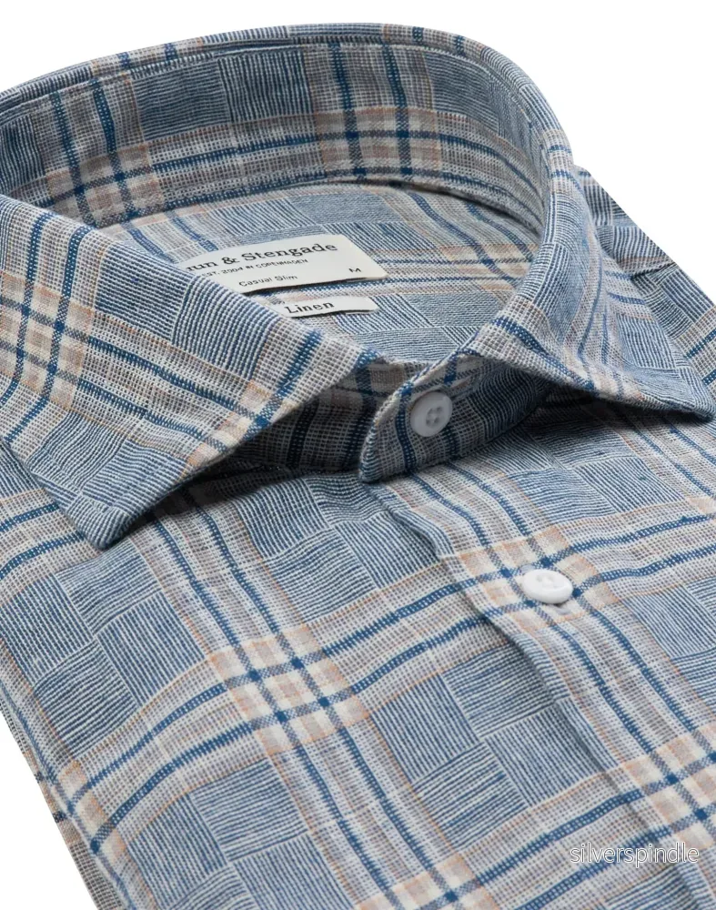 BS Vettel Casual Slim Fit Skjorta - Blue - Bild 2