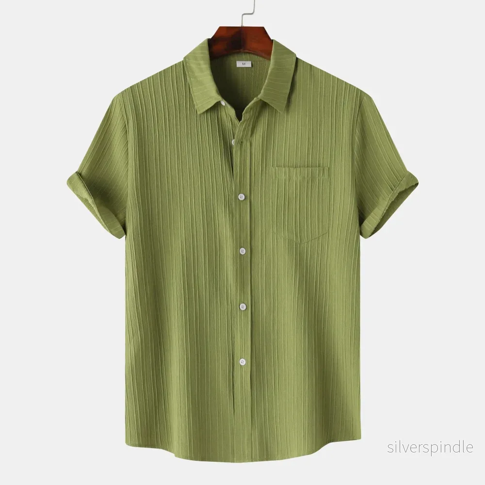 Ethan | Slim Fit Kortärmad Poloshirt För Varmt Väder