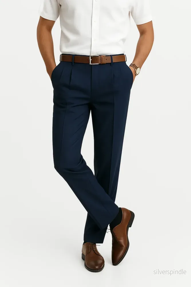 Moderna Affärsbyxor | Skräddarsydd Passform i Högkvalitativt Tyg | Stilren Elegans för Business Casual