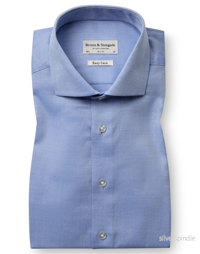 BS Rutschman Slim Fit Skjorta - Blue