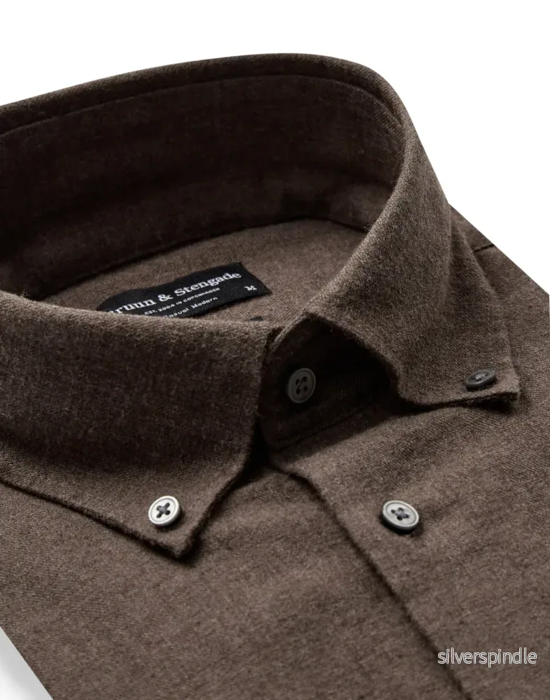 BS Muriel Casual Modern Fit Skjorta - Brown - Bild 2