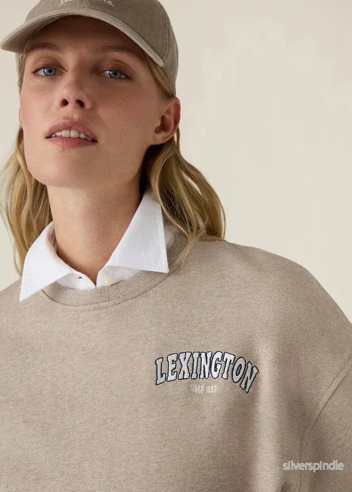 Lexington Logo Sweatshirt Light Brown Melange - Bild 2