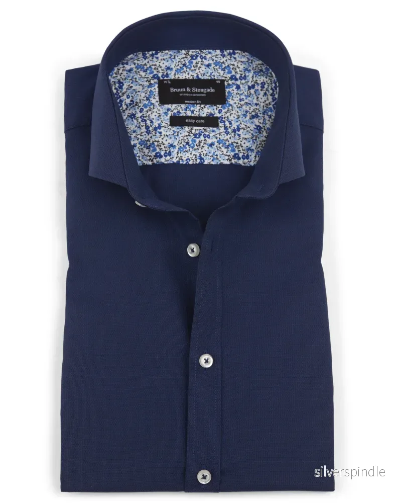 BS McKenna Modern Fit Shirt - Navy
