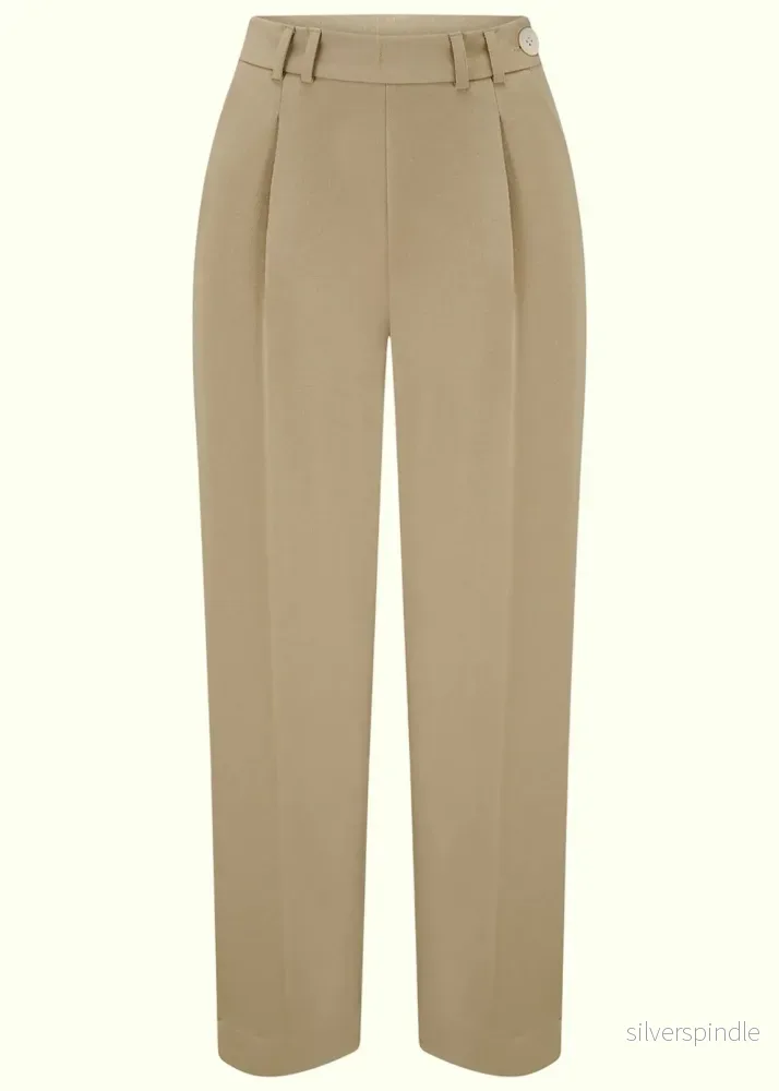 Dorothy Tapered ankelbyxa i tan