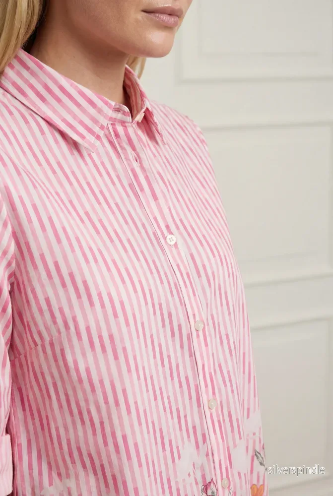 Mynte Tunic Dress - Pink Tone Borderprint - Bild 3