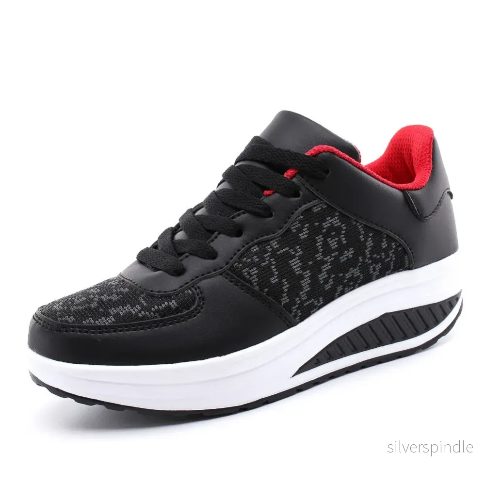 Mason | Trendiga Höga Platåsneakers med Rund Tå - Bild 3