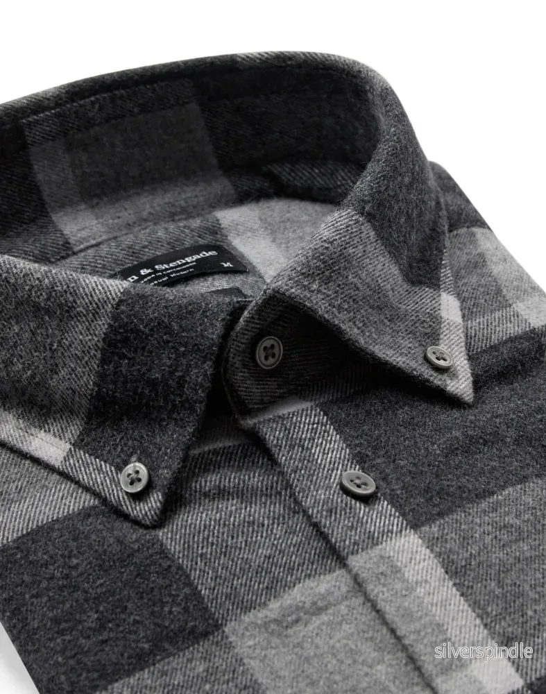 BS Varuna Casual Modern Fit Skjorta - Charcoal - Bild 2
