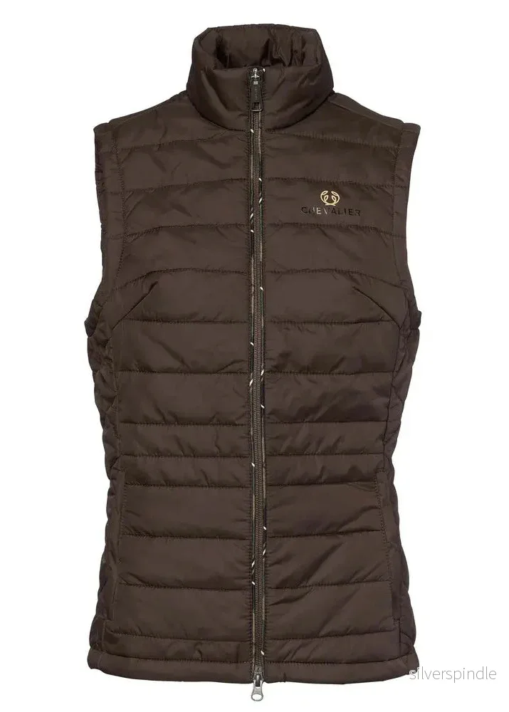 Chevalier Quintin Padded Vest Women Leather Brown Chevalier Quintin Padded Vest Women Leather Brown