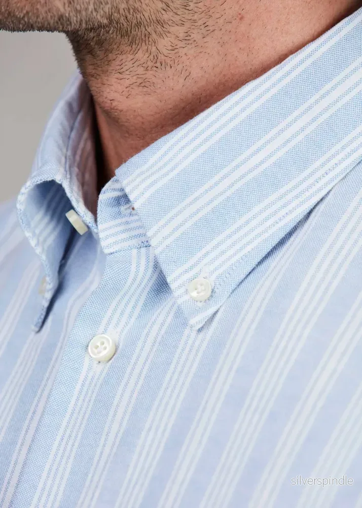 Hansen & Jacob Oxford Stripe Shirt Ljusblå - Bild 2